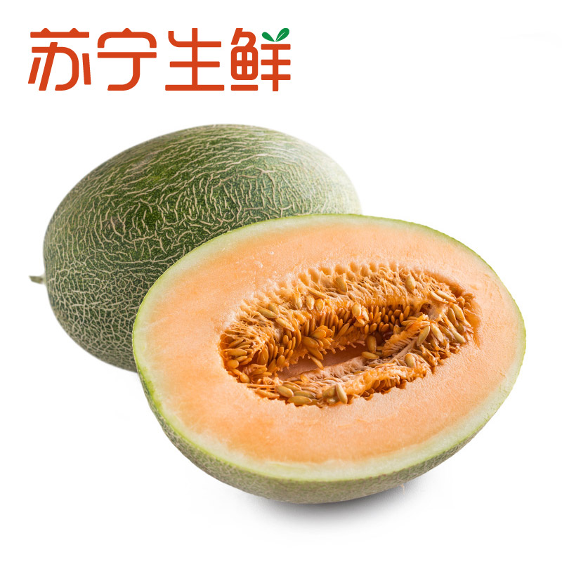 【苏宁生鲜】鲁加蜜海南啵啵脆蜜瓜1个1.2kg以上/个