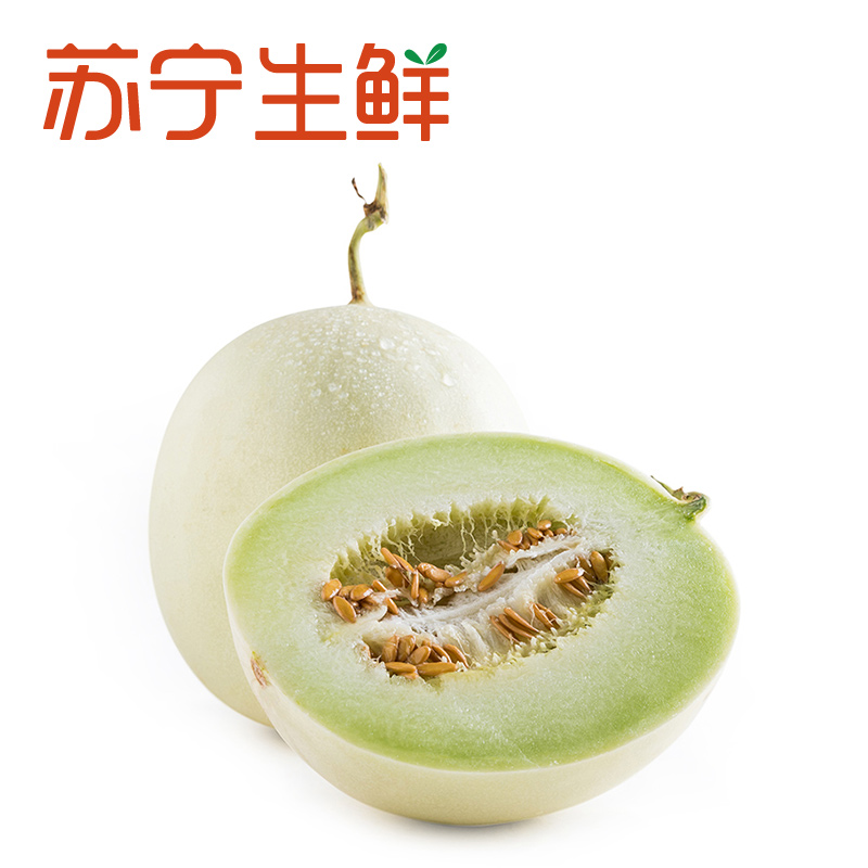 [苏宁生鲜]山东玉菇甜瓜2个900g以上/个