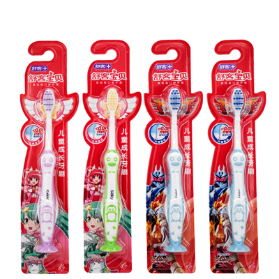 舒客宝贝舒克儿童成长牙刷软毛细毛小头牙刷 4支