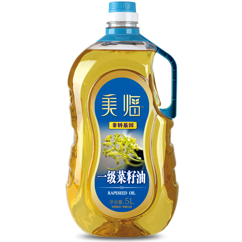 美临 食用油 一级菜籽油 压榨一级非转基因5L