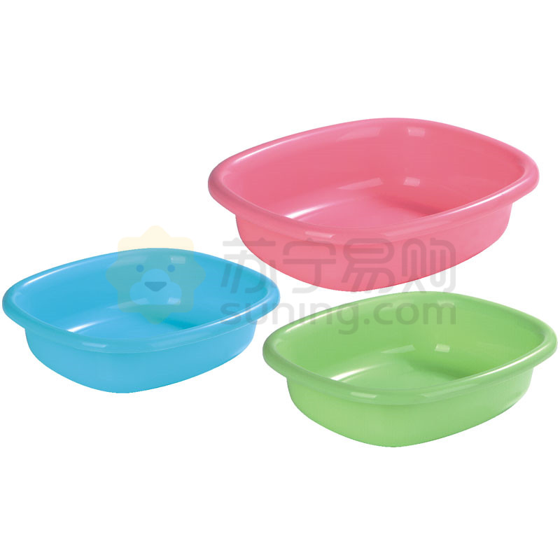 金刚耐冲击加厚脸盆/多色方盆洗衣盆洗菜盆塑料盆家用洗衣盆宝宝婴儿盆