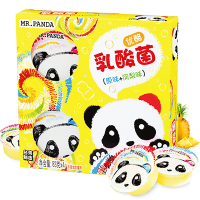 台湾进口熊猫先生乳酸菌果冻原味+菠萝味332g布丁