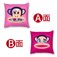 大嘴猴Paul Frank/时尚抱枕 纯棉汽车靠垫 床头办公室腰靠 抱枕-艺术猴 40x40cm