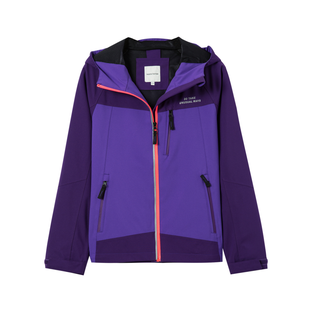 美特斯邦威夹克女士秋冬款户外显瘦开衫外套