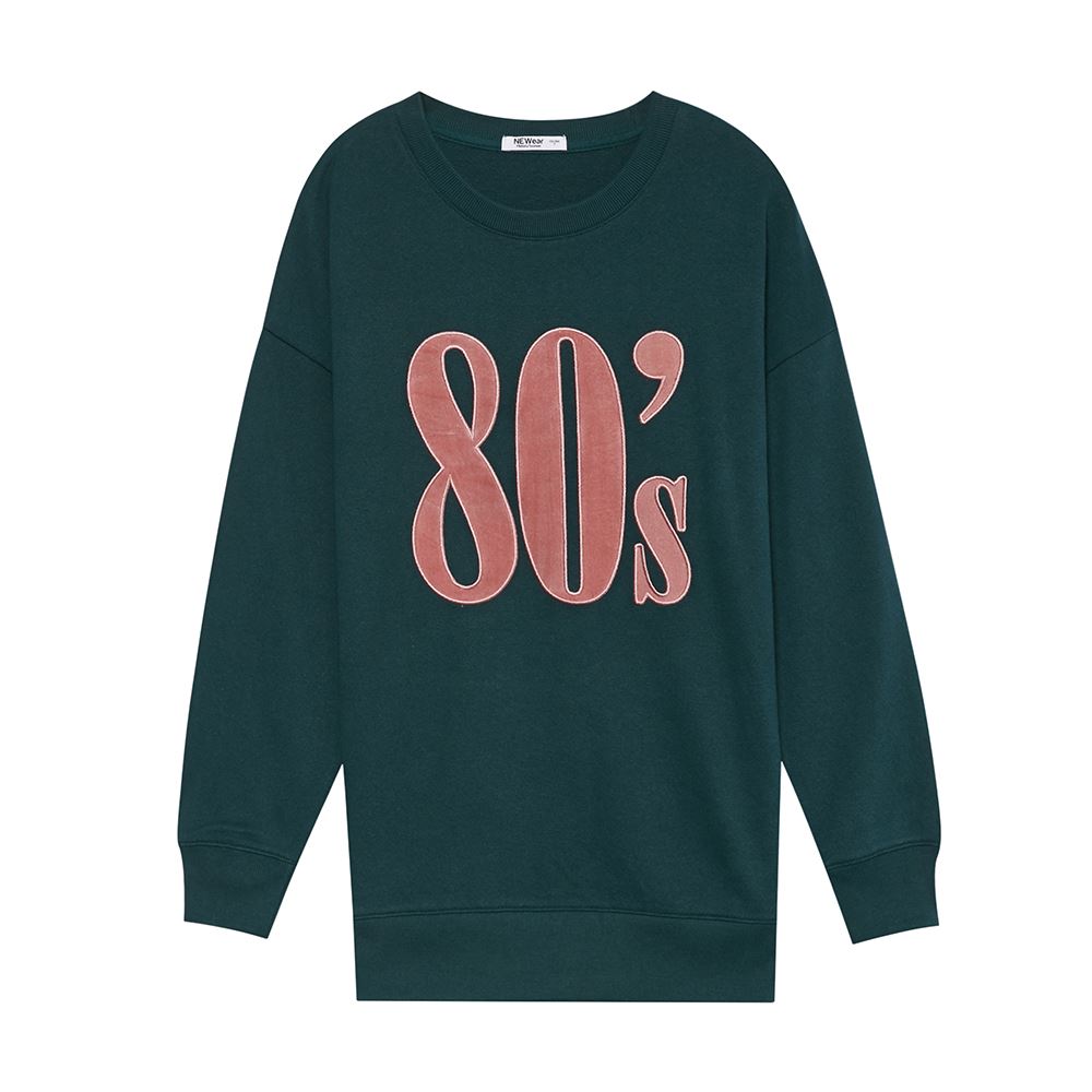 美特斯邦威针织套头衫女秋季休闲丝绒字体8450商场同款