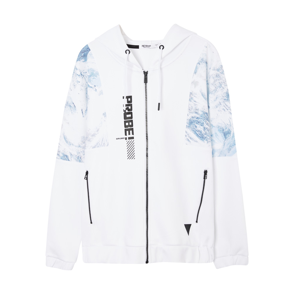 美特斯邦威外套男士秋季皮肤衣运动连帽夹克潮流任嘉伦16950