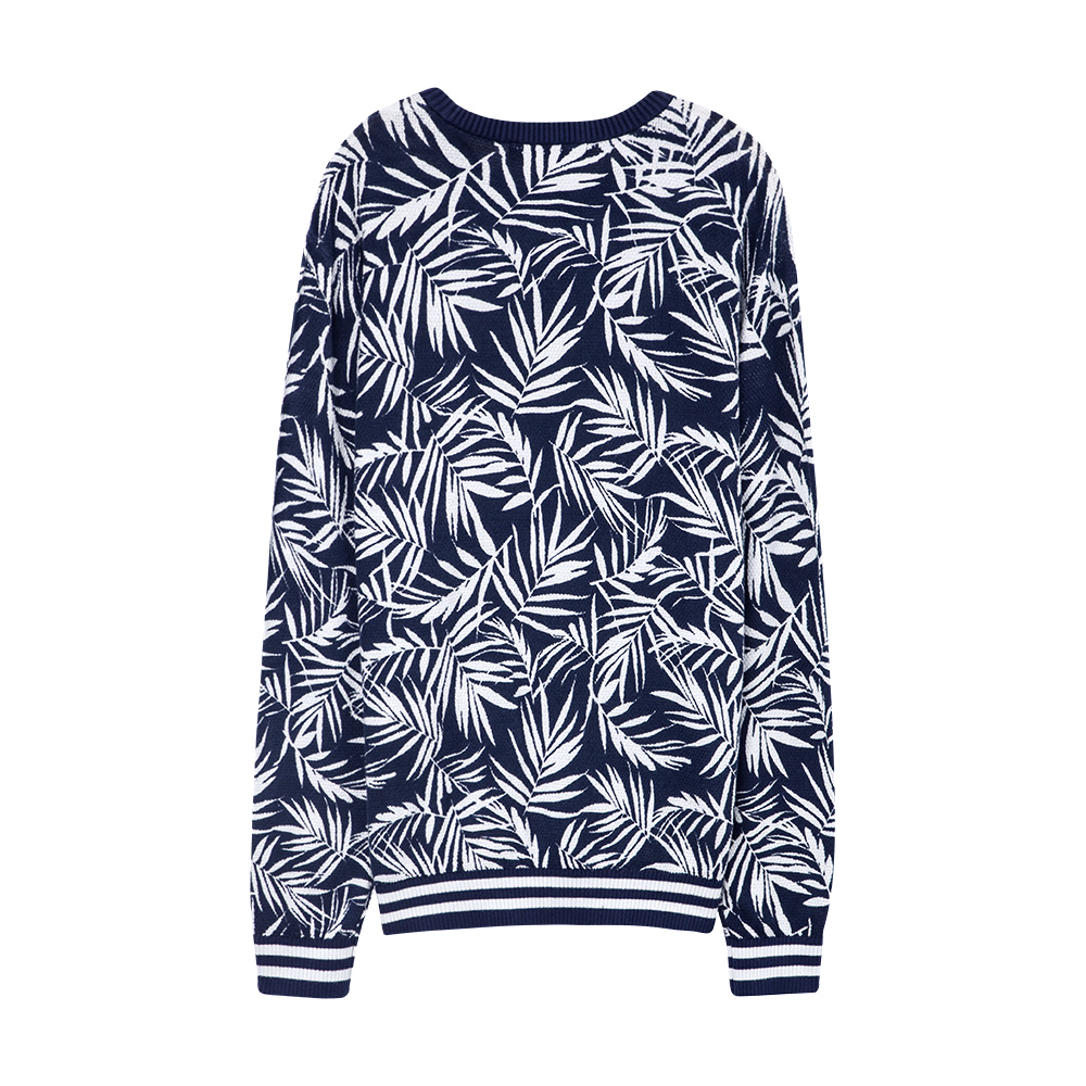 美特斯邦威毛衣男士春秋装印花针织衫圆领套头线衫韩毛衫学生潮7960