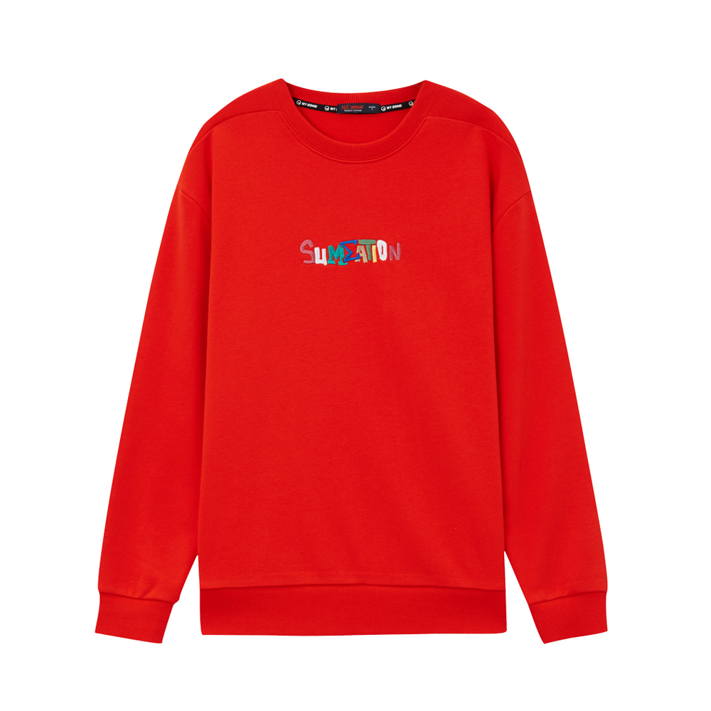 美特斯邦威圆领套头卫衣男士春秋季韩版宽松廓形上衣青年潮