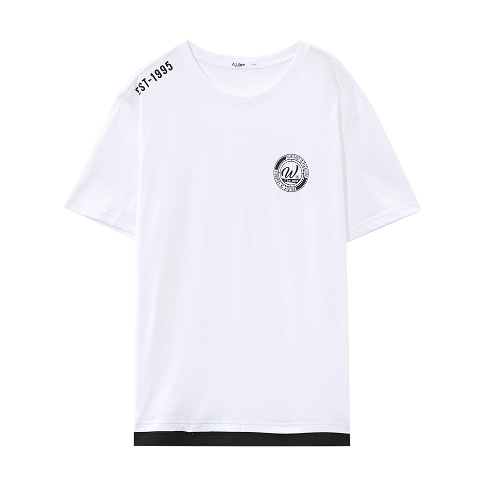 美特斯邦威男士短袖T恤2018夏季新款韩版时尚印花T恤衫661432