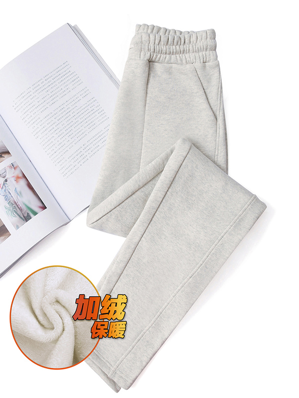 冬装新品韩版休闲哈伦裤冬季女款保暖加厚百搭修身显瘦九分裤 冬款