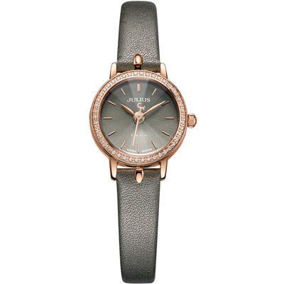 聚利时春夏新品玲珑小表时尚复古镶钻学生女表石英手表女JA-966