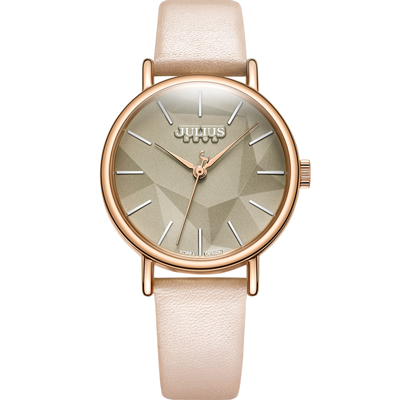 聚利时时尚新品女表立体镜面大表盘学生手表女石英女士手表JA-985