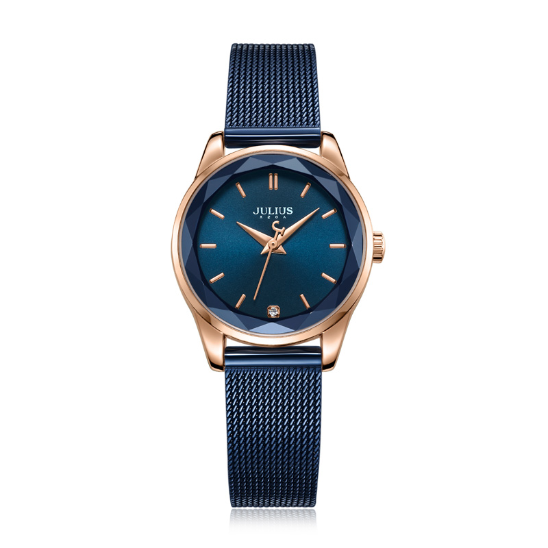 聚利时新品韩风时尚潮流简约不锈钢网带手链表手女学生JA-1040