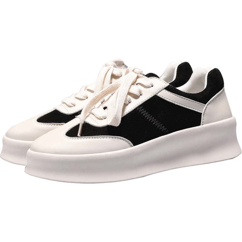 阿么厚底松糕休闲鞋女早春秋季韩版ins超火原宿百搭学生板鞋