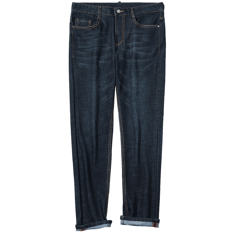 千纸鹤7721牛仔裤男 时尚猫须简约修身小脚长裤青年韩版男裤7721