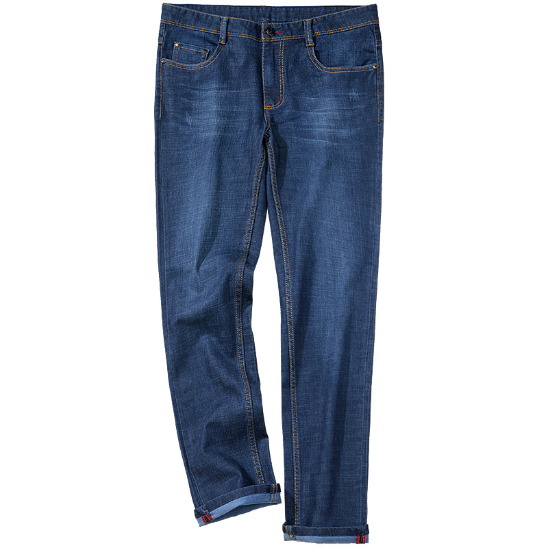 千纸鹤7713牛仔裤男韩版潮流2017新款青年小脚男裤修身休闲长裤子7713