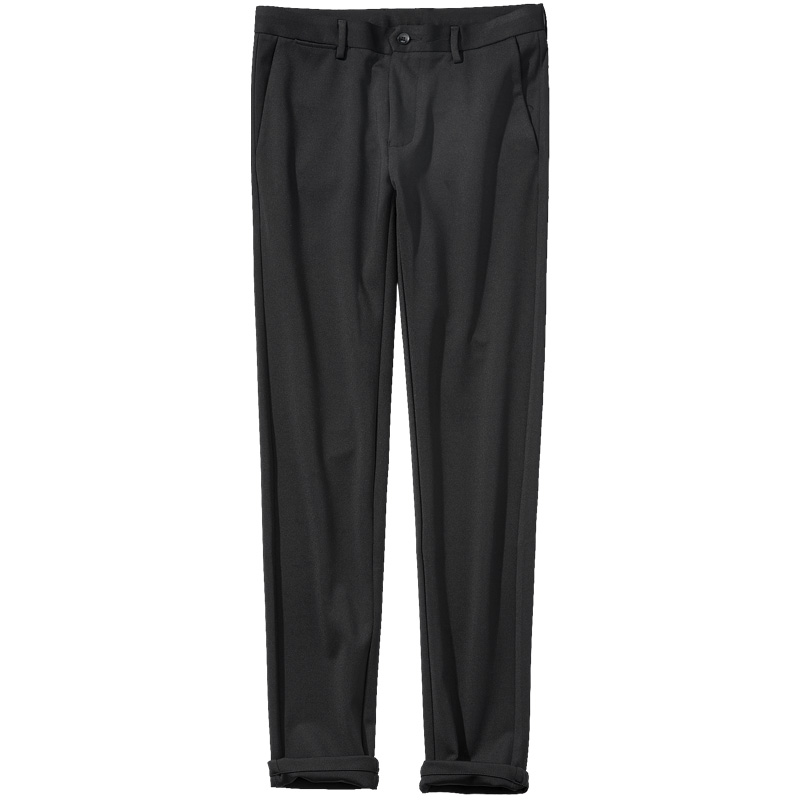 千纸鹤男装针织弹力休闲裤 2018新款韩版商务男裤简约长裤子7769