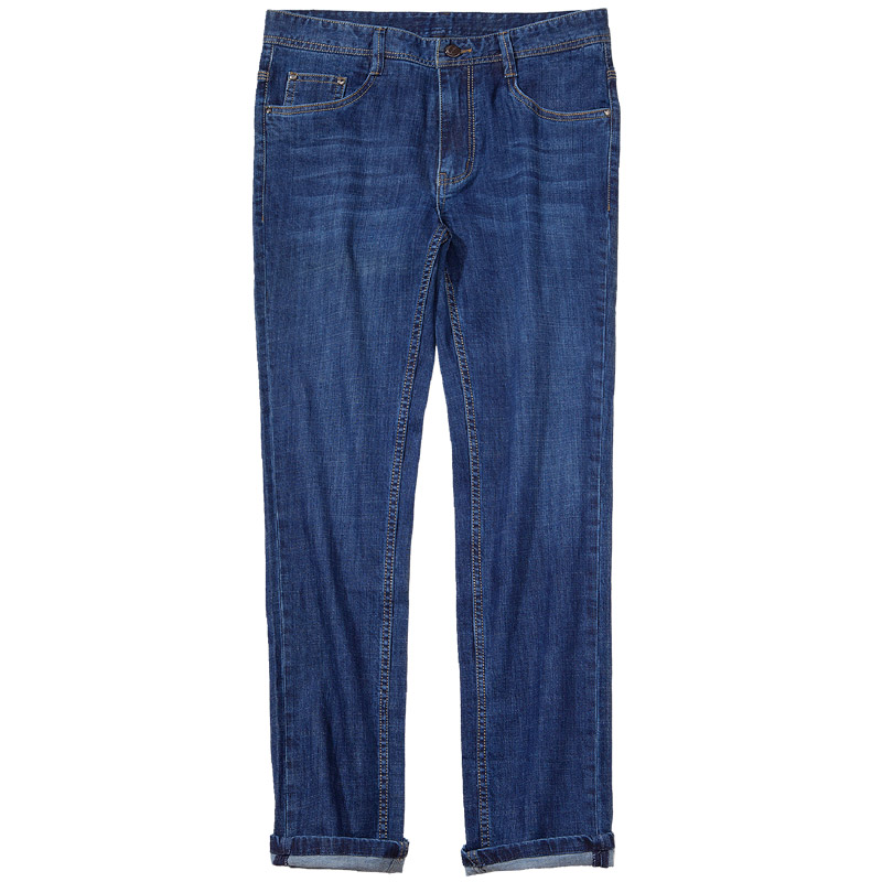 千纸鹤7736男装男士青年长裤子2018新款 牛仔裤男修身棉质透气7736