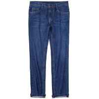 千纸鹤7736男装男士青年长裤子2018新款 牛仔裤男修身棉质透气7736