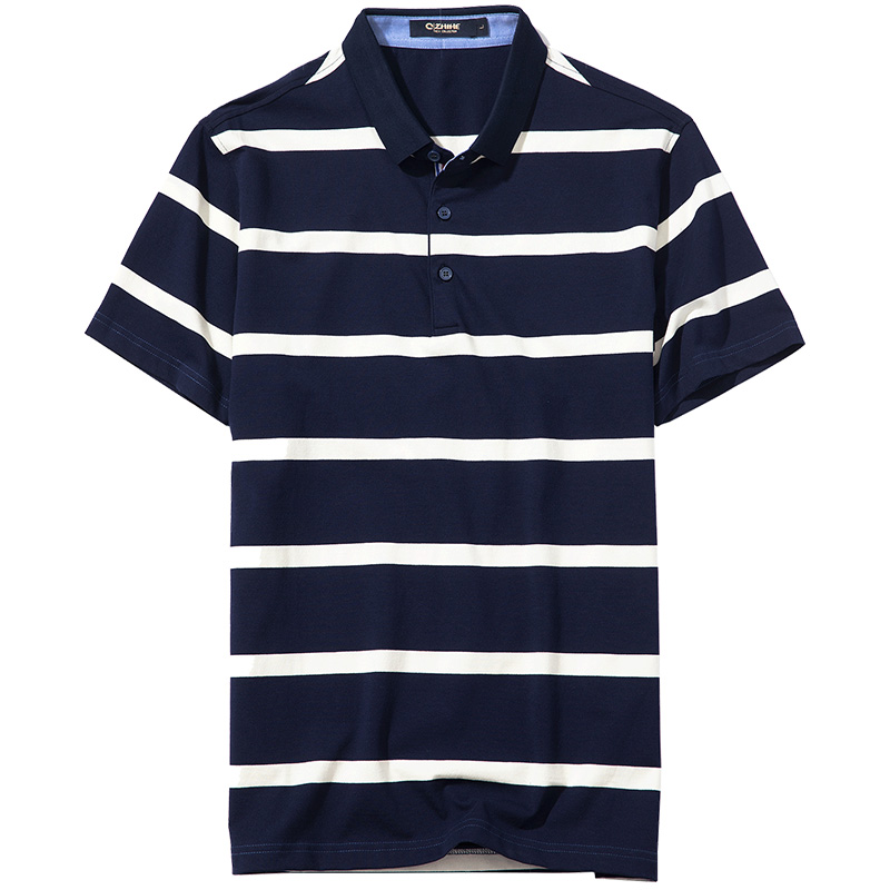 千纸鹤2691T恤男短袖潮流百搭韩版帅气休闲polo衫个性修身男士T恤2691