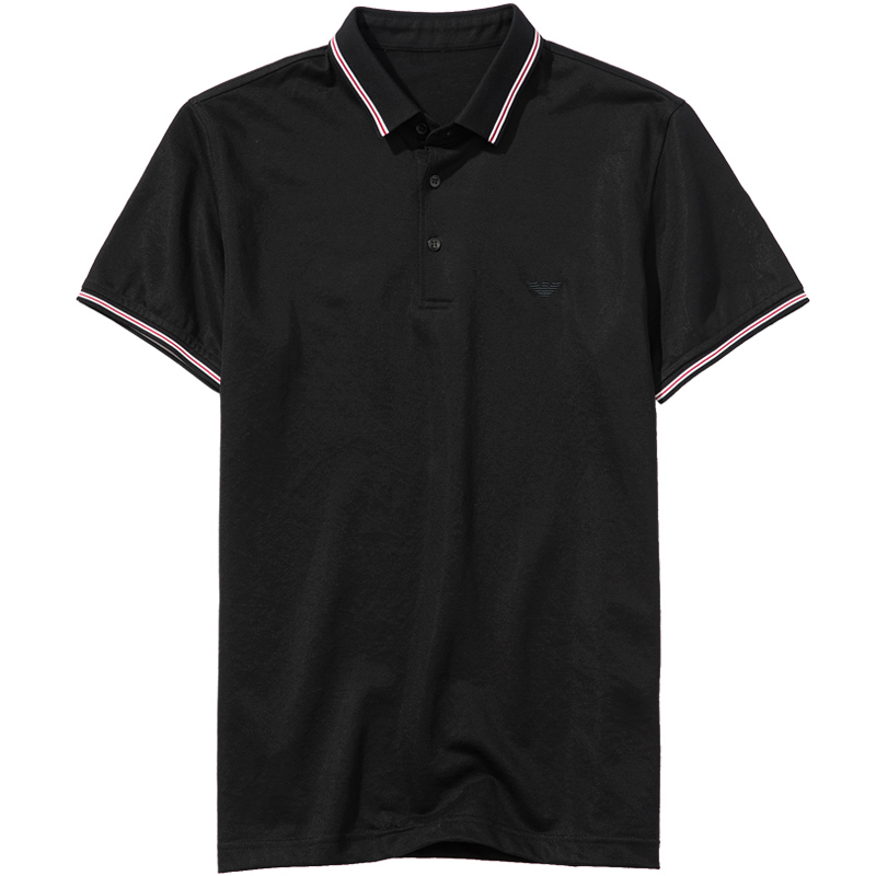 千纸鹤2373T恤男潮流百搭修身款男士T恤个性青年休闲韩版男Polo衫2373