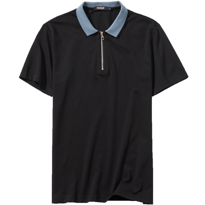 千纸鹤2580T恤男短袖潮百搭商务休闲青年帅气时尚修身款Polo衫男士T恤2580