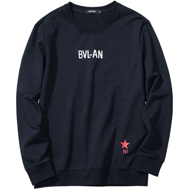 千纸鹤卫衣男青年版潮2019新款春秋款时尚青年宽松休闲潮男装15061