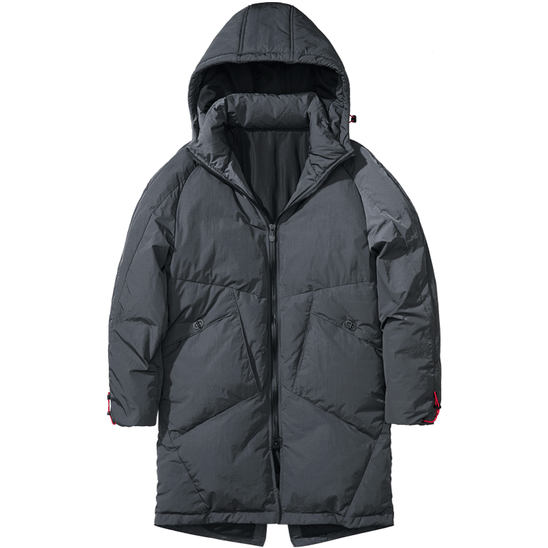 千纸鹤男士羽绒服男秋冬新品2018青年帅气立领保暖连帽外套60023