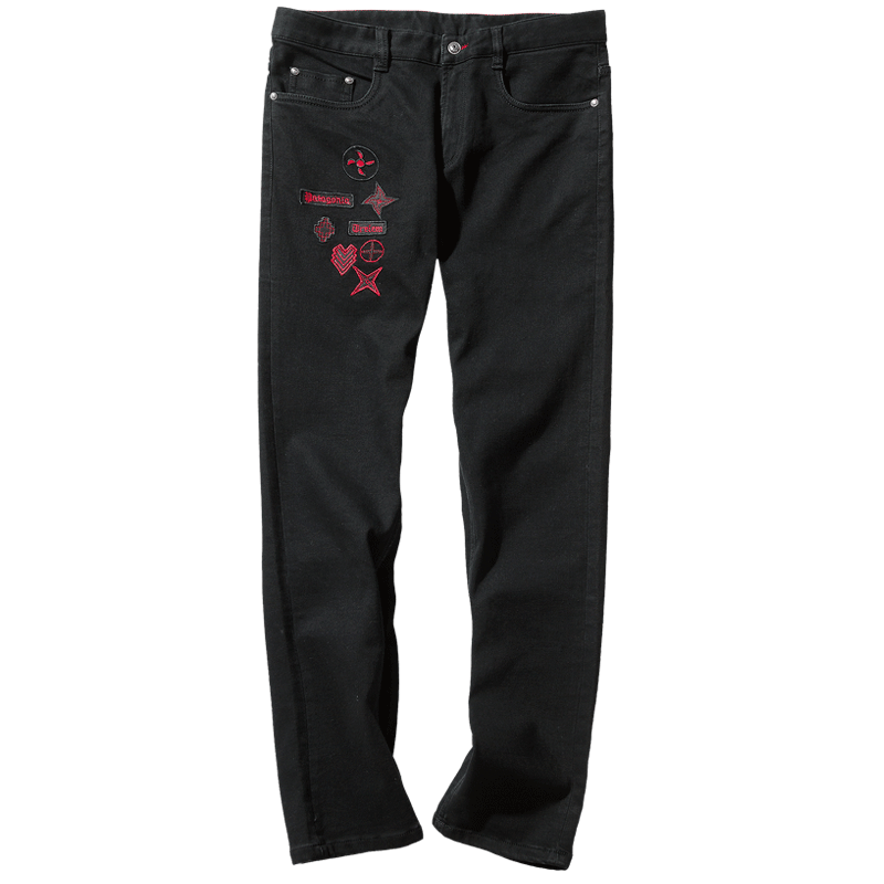 千纸鹤男士韩版牛仔裤2019春秋季新款青年潮男休闲商务长裤子80063