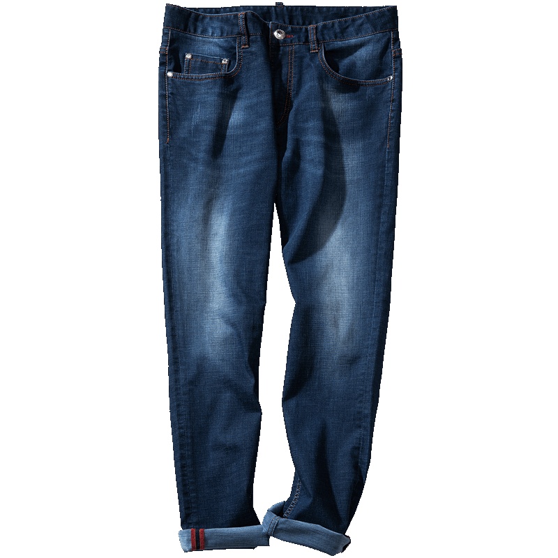 千纸鹤男士韩版牛仔裤 春夏时尚商务修身休闲长裤子男潮80117