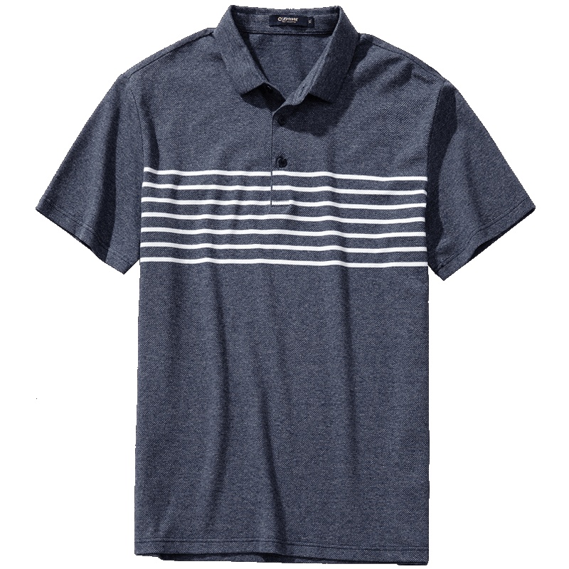 千纸鹤休闲修身翻领短袖polo衫2019夏季新款青年商务男士T恤25036