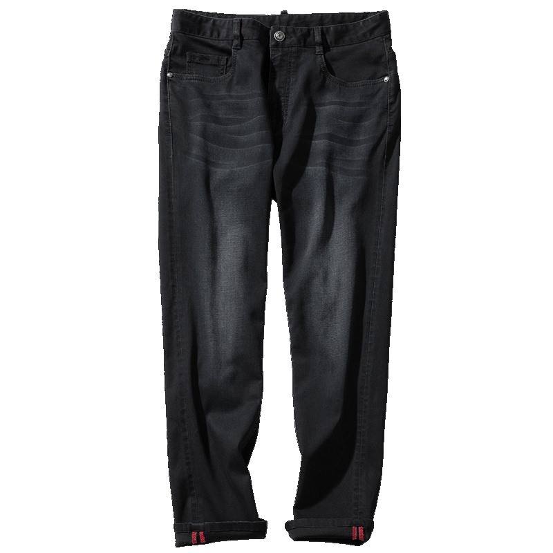 千纸鹤春季长裤牛仔裤男新款韩版潮流修身莫代尔弹力休闲商务直筒裤80102