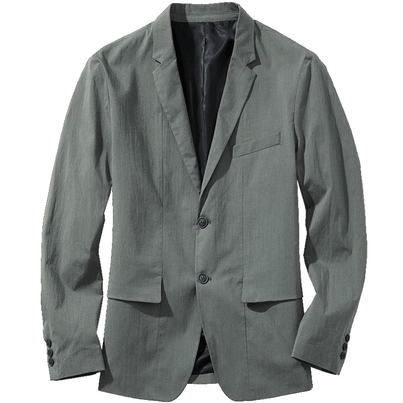 千纸鹤青年休闲纯色便西男士 2019年春季新款韩版西服外套男35091