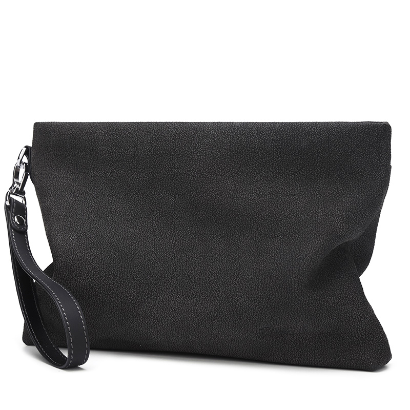 美洲野牛男士手拿包头层牛皮大容量手包