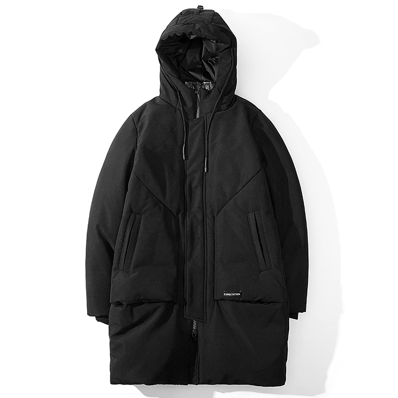 蒙口羽绒服男中长款新款青年潮帅气清仓品牌正品加厚冬季外套