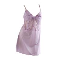 娅茜内衣2010春夏新款家居服女透气轻薄蕾丝性感吊带裙睡裙X8953