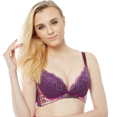 娅茜内衣秋冬新款女士性感薄款侧收调整聚拢性感蕾丝文胸