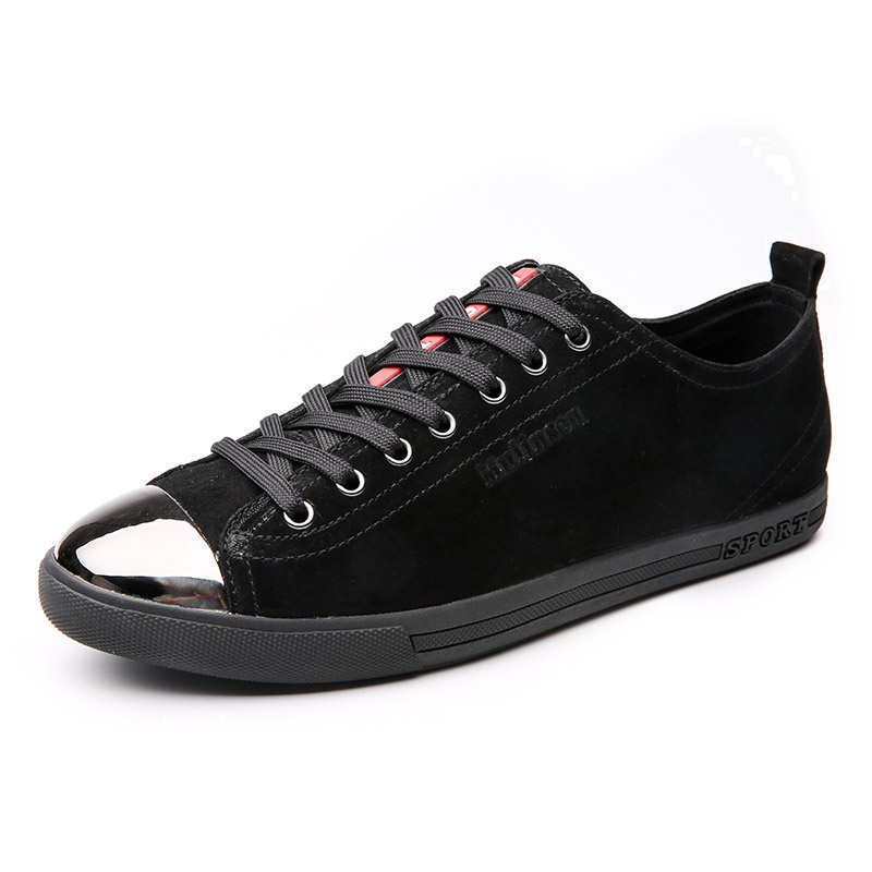 木林森 男鞋春季新款男士时尚休闲板鞋 百搭透气系带休闲鞋 05177301