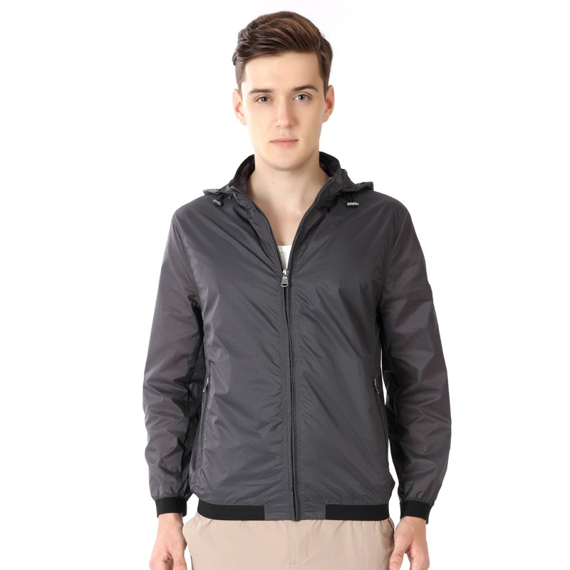 木林森男装夹克春季新款潮流外套薄款连帽时尚男上衣11171003