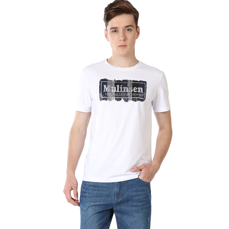 木林森夏装男士短袖t恤韩版圆领11270814