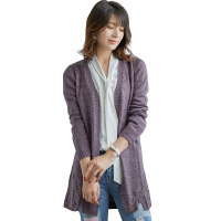 丝柏舍2017年秋季新款中长款针织衫女开衫韩版外套上衣潮S71Z0115
