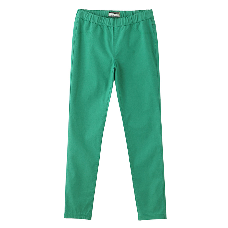 茵曼文艺范糖果色弹力打底裤外穿春秋休闲裤女裤小脚裤8513600714