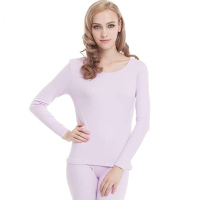 三枪女士纯棉内衣套装 长袖秋衣秋裤全棉毛衫裤 21844D1(2只装）