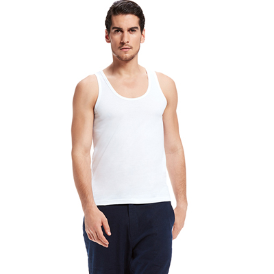 三枪高支纯棉男背心春夏新品内搭内衣透气全棉打底男士背心 30477A1