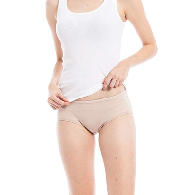 三枪内裤女弹力棉性感紧身修身纯色透气舒肤棉质中腰女士三角裤 40438B0(2只装）