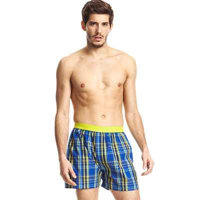 三枪 男士内裤平角 阿罗裤春夏 明根时尚纯棉家居裤50275B0