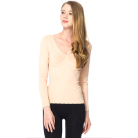 三枪美体内衣女 秋冬新品美体塑身蕾丝V领女士修身打底内衣22800A0(2只装）