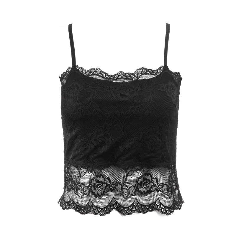 水中花 新款 优雅蕾丝透气内衬固定肩带吊带抹胸