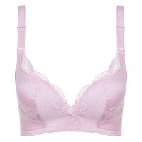 水中花新款剪线工艺蕾丝花边优雅舒适无钢圈聚拢文胸