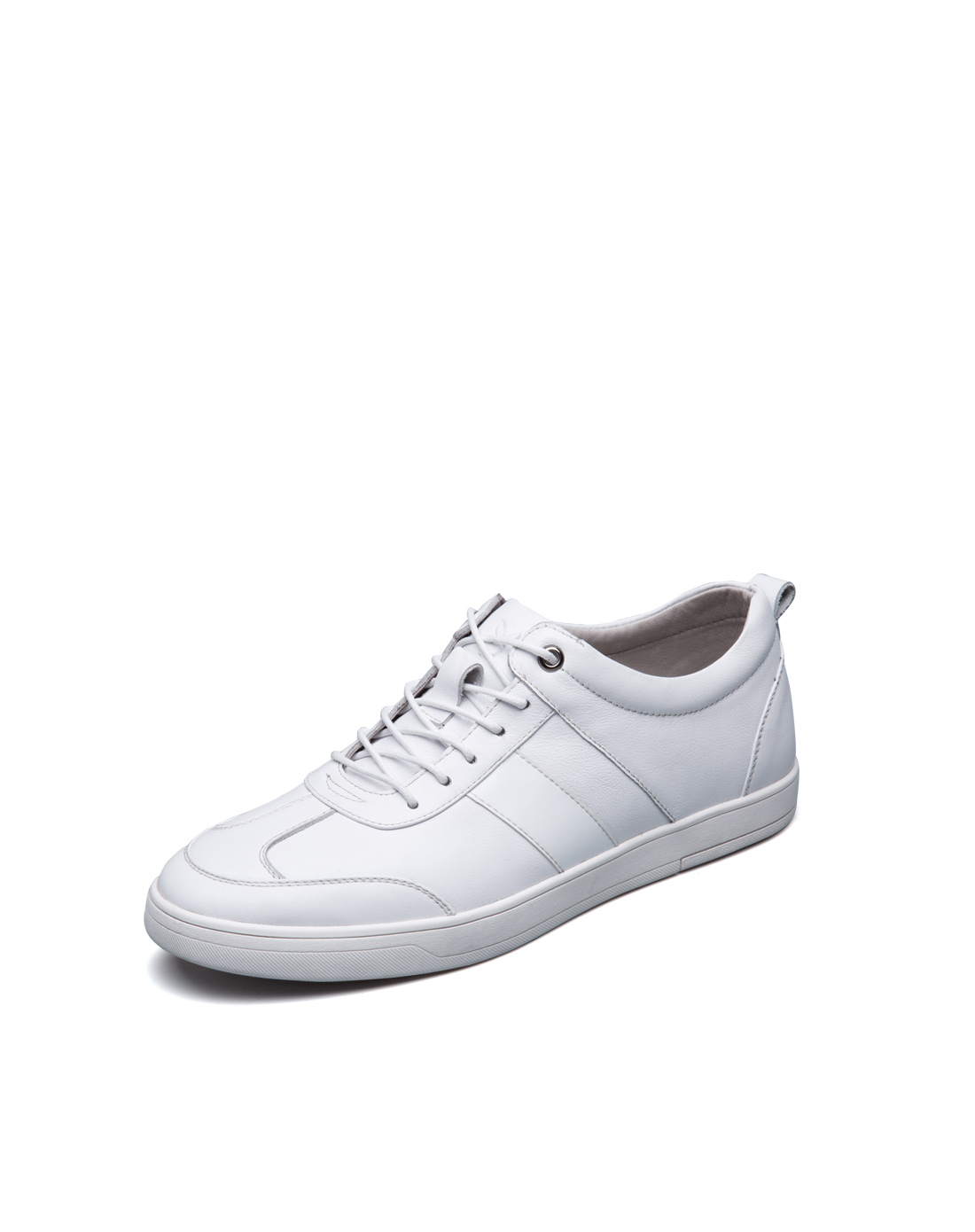 花花公子(PLAYBOY)男士系带板鞋时尚休闲小白鞋男鞋6AW551005D08